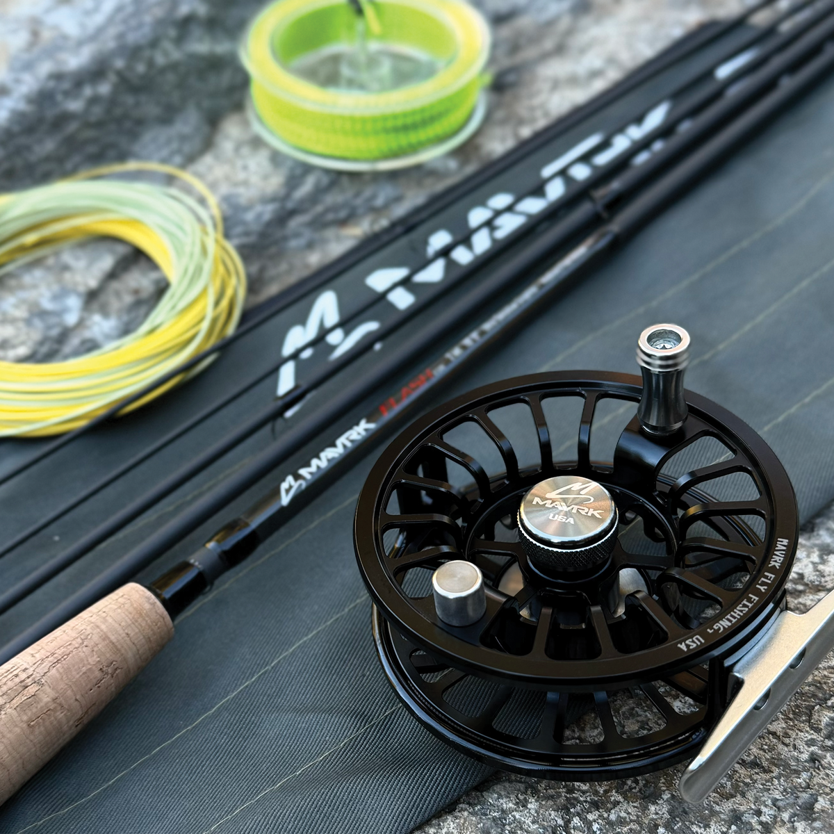 Flash Rod + Enduro 1/3 Reel + Commander Fly Line 3WF Combo Kit Flat