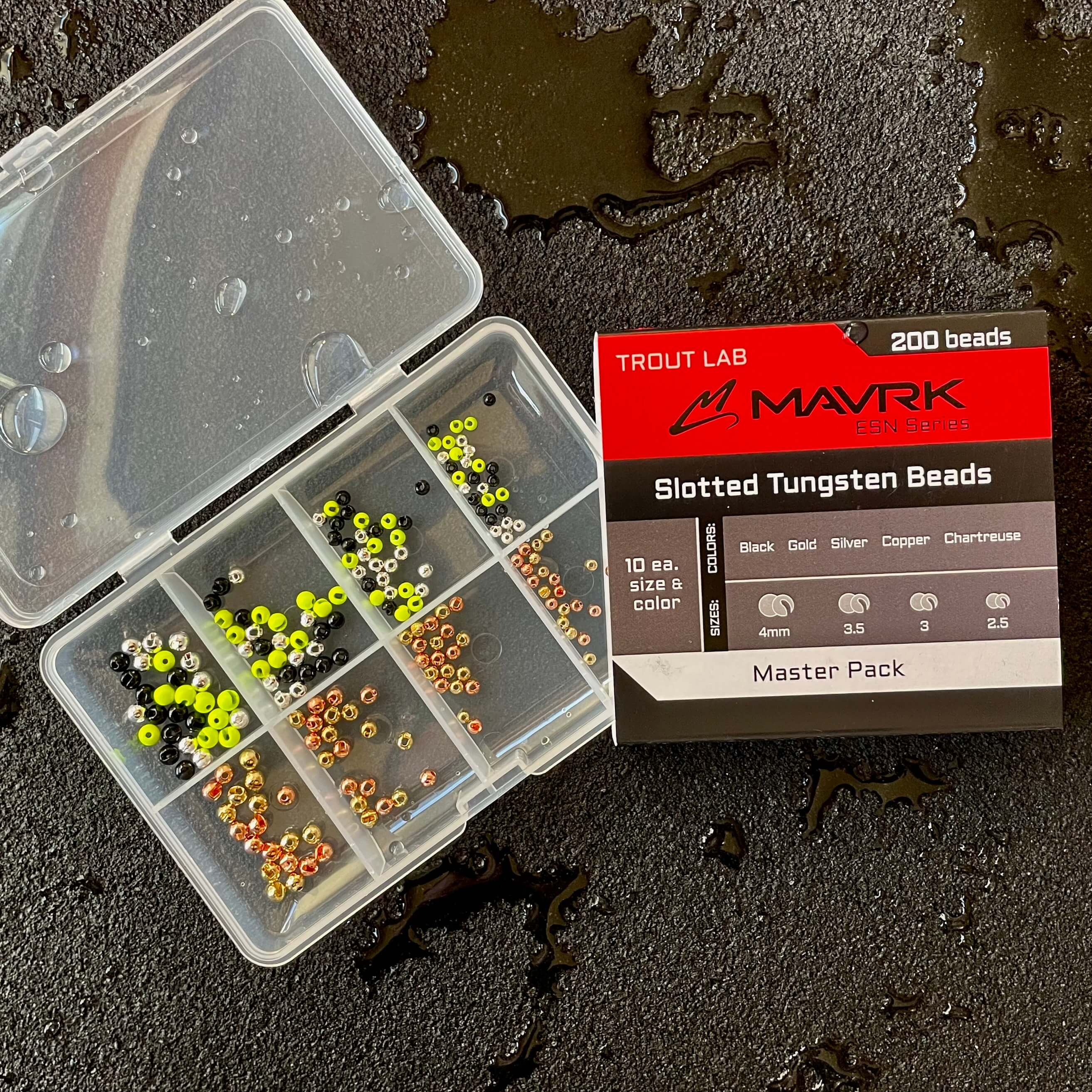 Premium Slotted Tungsten Beads (200 pc Master Pack) - MAVRK